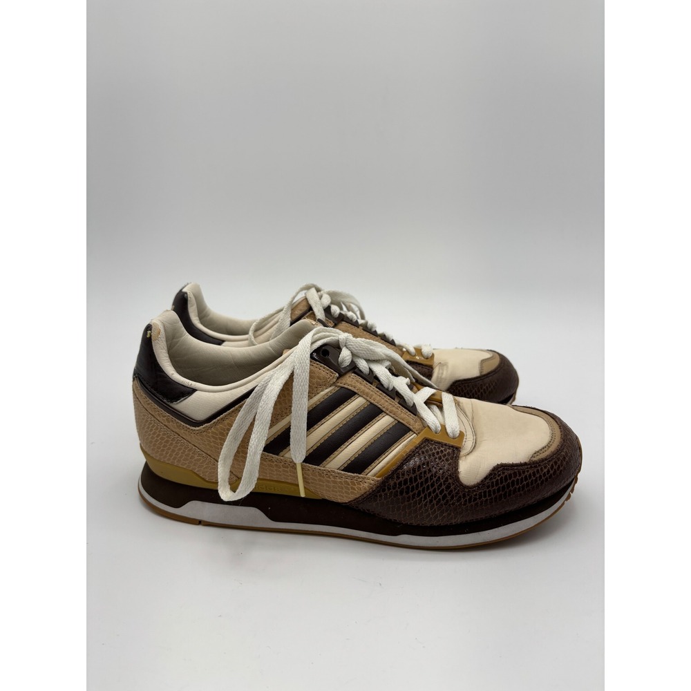 Adidas ZX 8000 Mens 8.5 Brown Snakeskin Animal Print Retro Sneakers SA2-2 - Picture 4 of 8